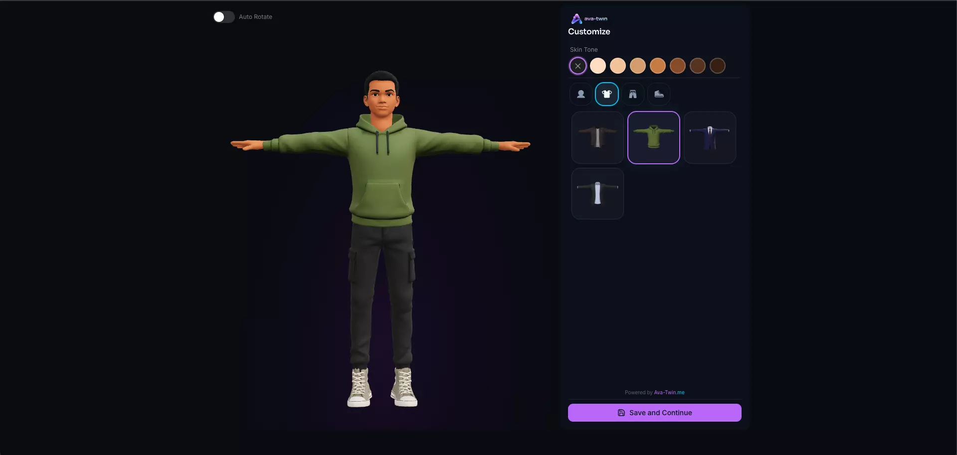Ava-Twin customizer preview 2